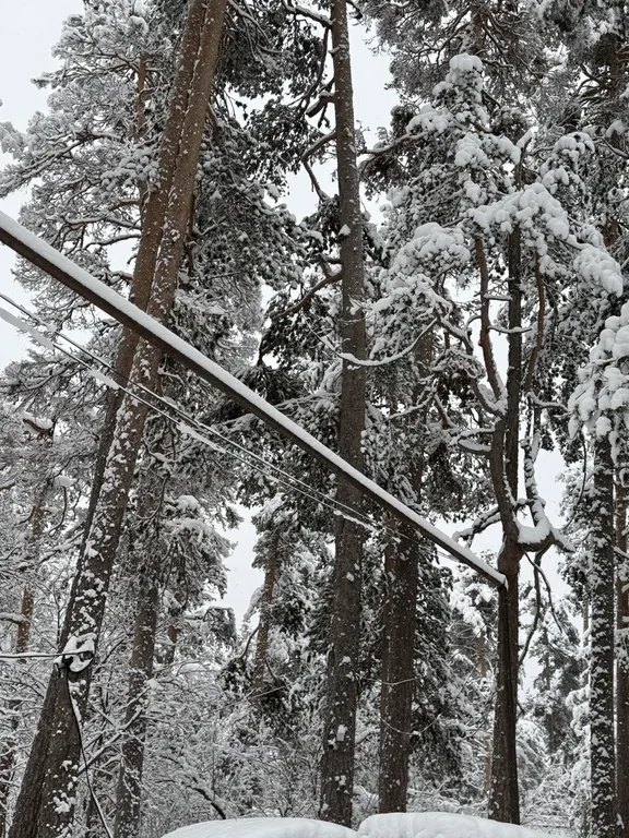 А-Frame домик с видом на гору Чегет