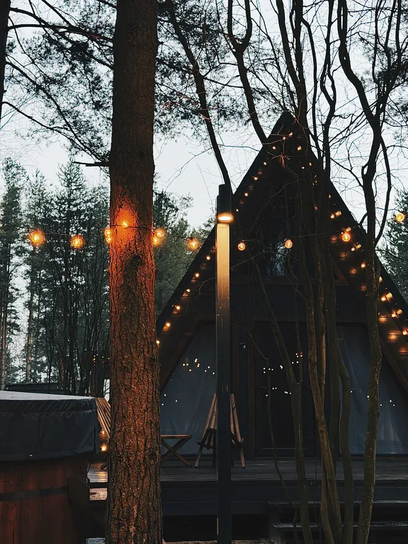 Зелёный а-фрейм