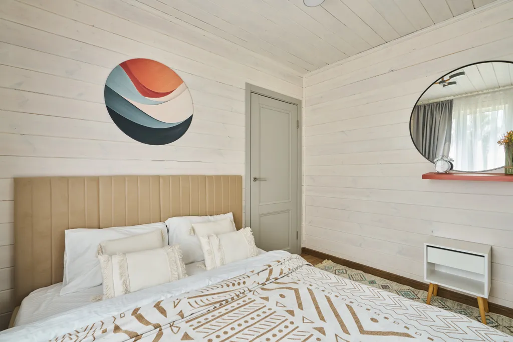 Коттедж в окружении леса с джакузи и сауной