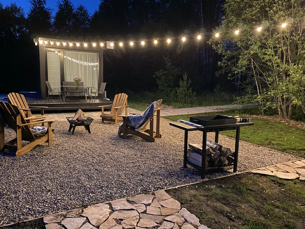 Коттедж Уютный домик в лесу, собственный шикарный пруд с пляжем — Озёры