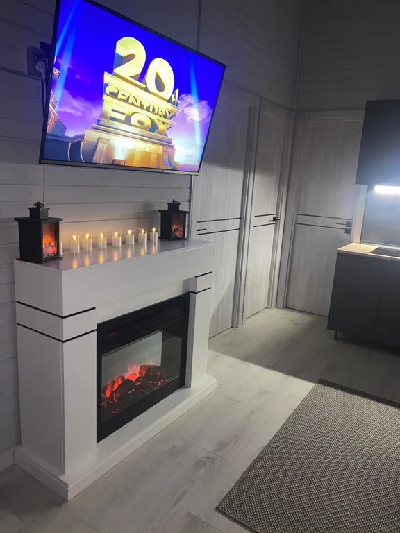 Дом 60m2 — чан, кухня, панорамные окна