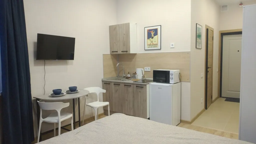 Квартира-студия для 2-х гостей в новом ЖК Шория Град