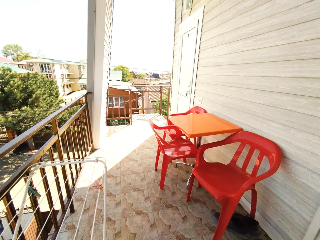 Студия с кухней удобствами балконом, 7 минут до моря