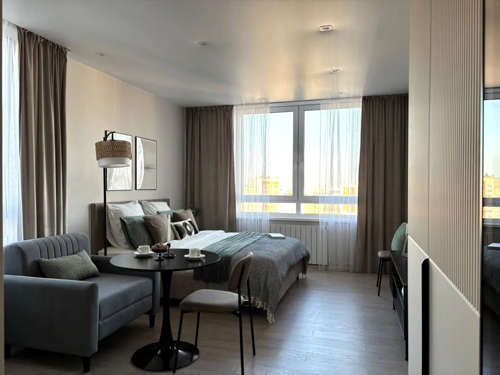 Квартира Квартира Студия Олива Люкс — Новоивановское