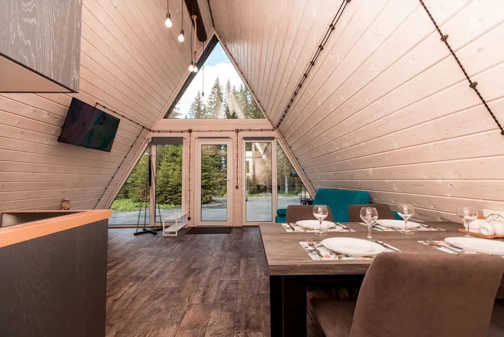 А фрейм 2 c видом на лес