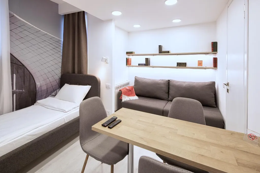 Апартамент на четверых с внутренним двориком