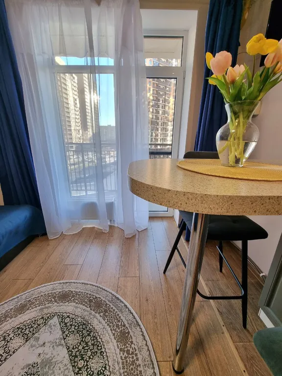 Уютная студия в ЖК "Сердце Каспия" (район Эллинга)  (Уютный Дом)