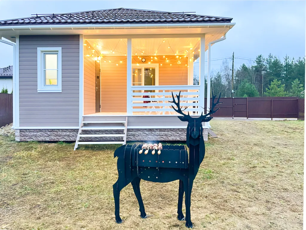 Коттедж Сканди дом с фотозонами и сауной у залива — Санкт-Петербург