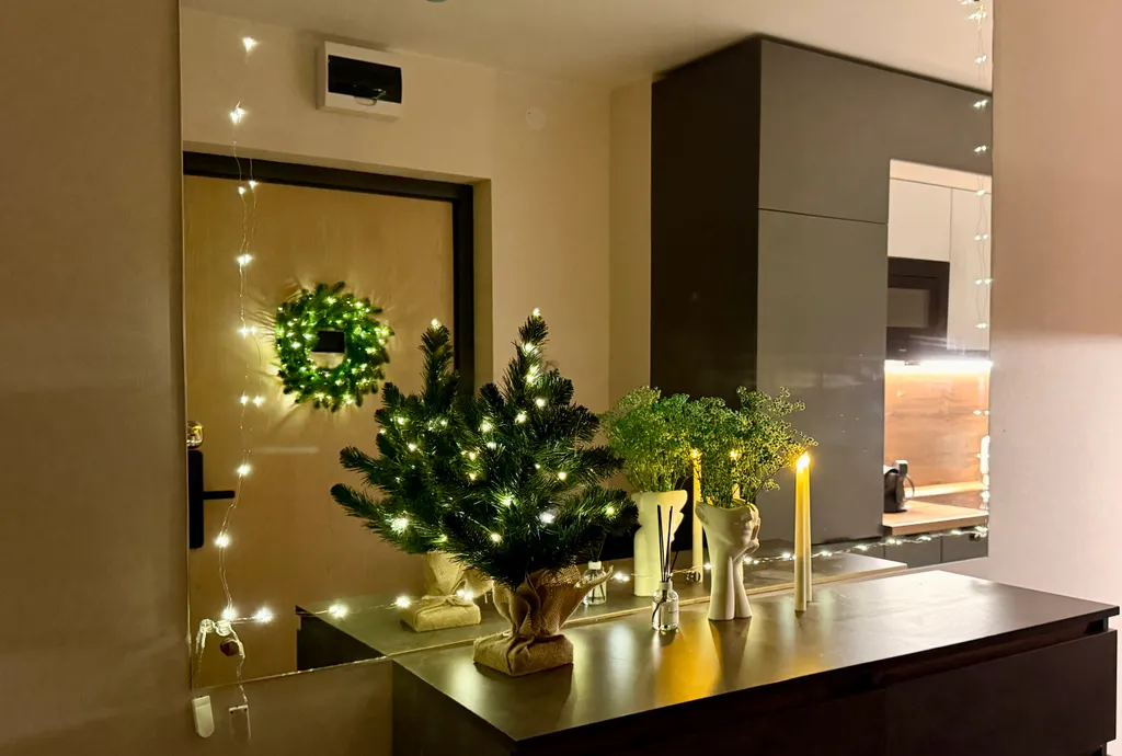 Уютный апартамент с новогодней атмосферой рядом с природой