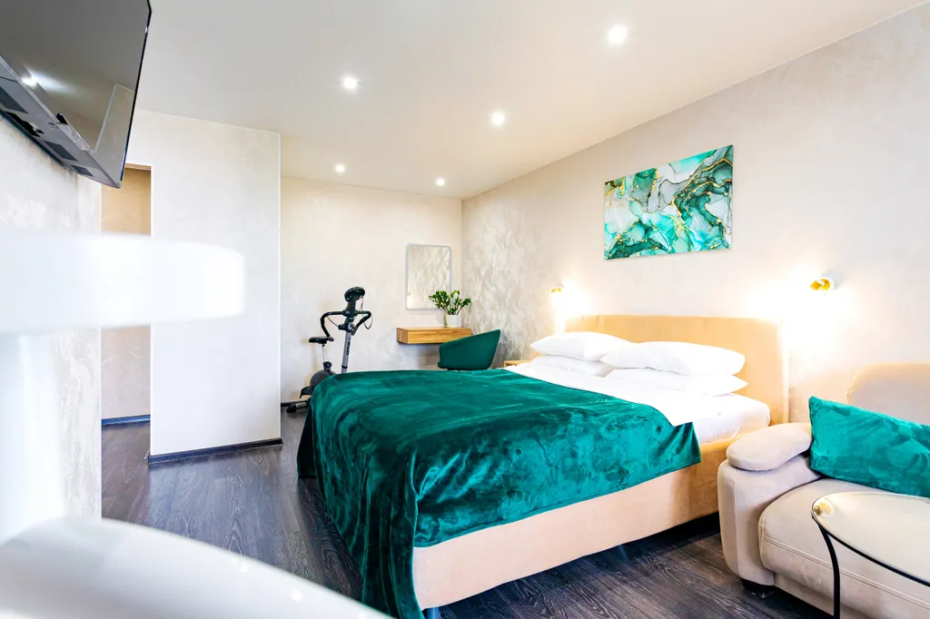 Уютная квартира с балконом и велотренажером