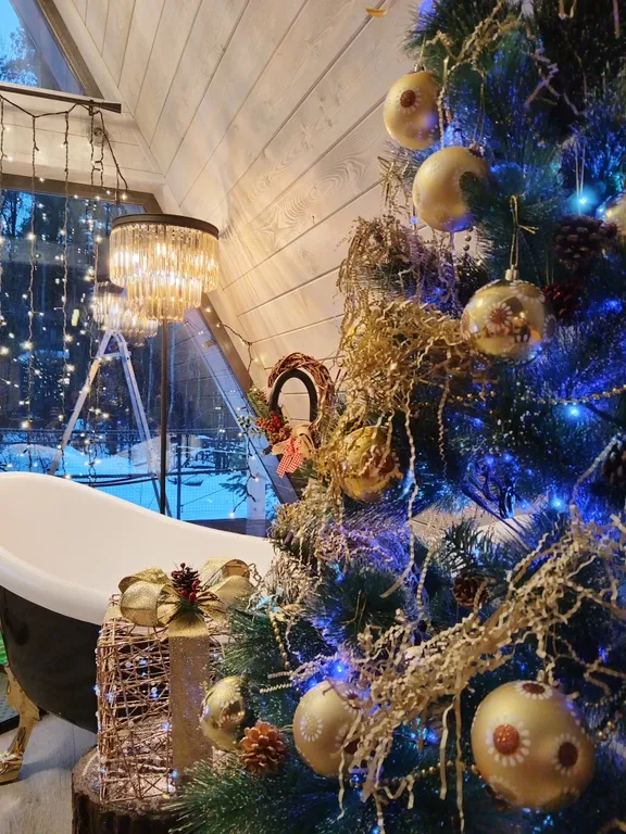 А-фрейм в лесу в часе езды от Москвы