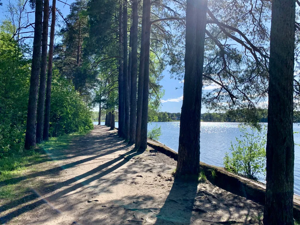 Коттедж на на берегу озера с банями и купелью