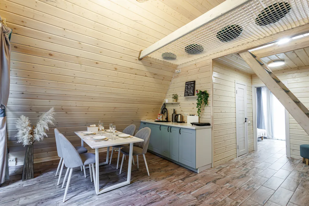 Коттедж Коттедж А-фрейм для отдыха в дубовом лесу — Кузяево