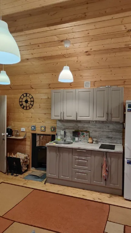 Барнхаус с баней и панорамными окнами