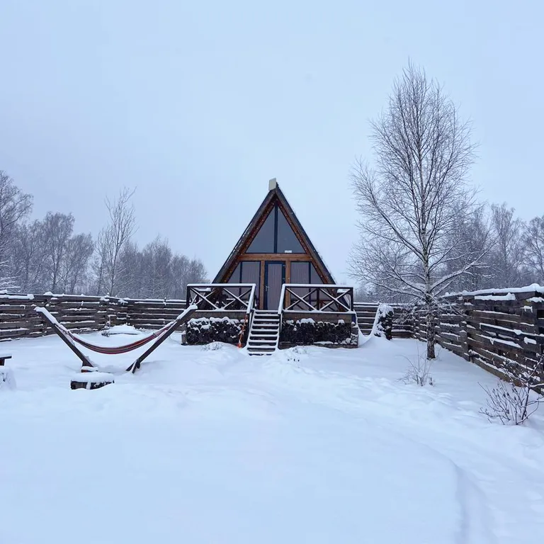 Афрейм (дом-шалаш) ОСЕНЬ с баней