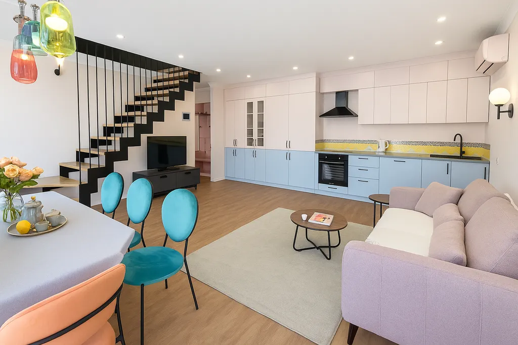 Просторная двухэтажная квартира от компании v-gosti