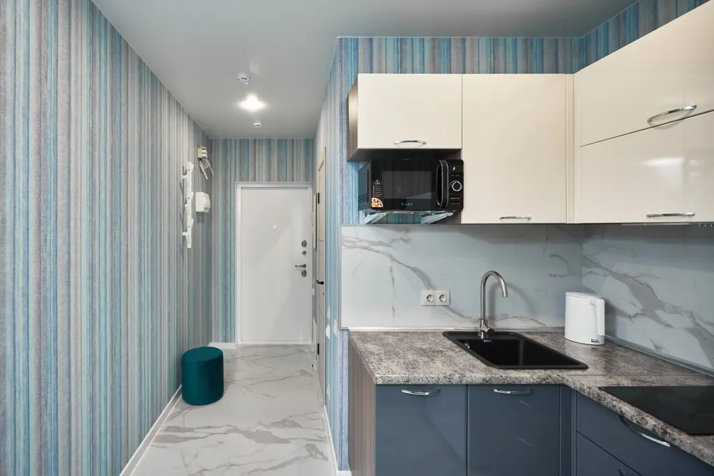 Уютная квартира, балконом, вид на  море