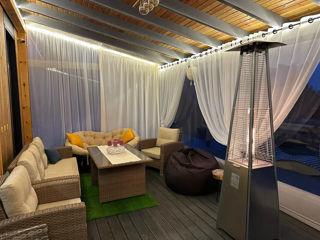 Бунгало Эко Premium из дерева с бассейном