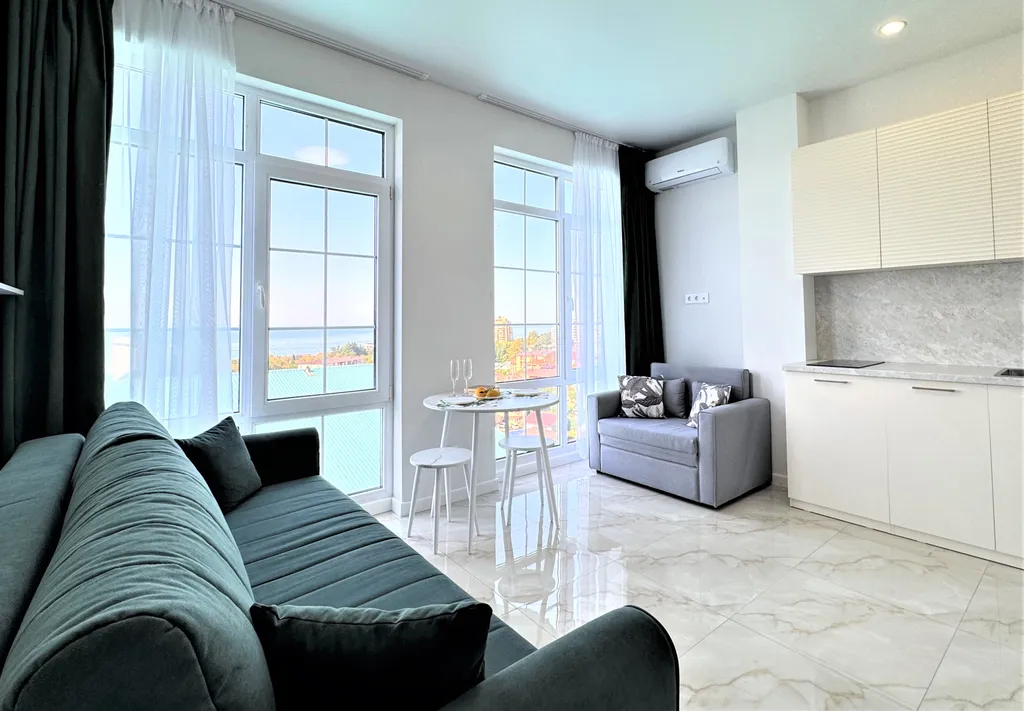 Квартира Квартира Новая студия с панорамным видом на море — Адлер