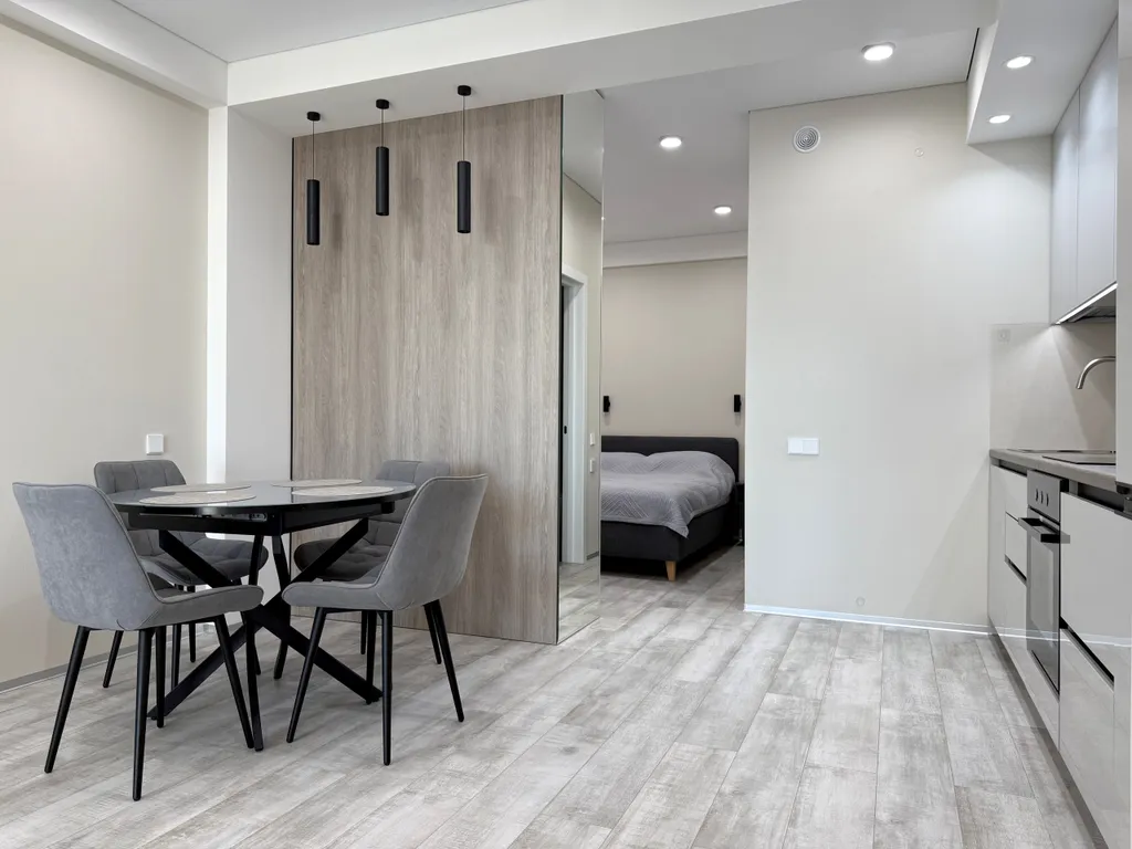 Квартира-студия с дизайнерским ремонтом