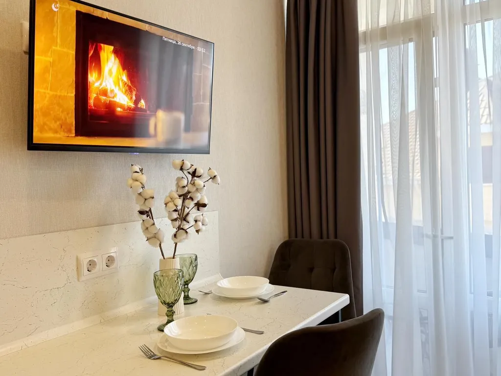 Апартамент в 3 минутах до моря с балконом и видом на море