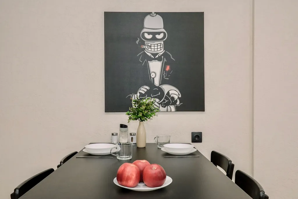 Студия c дизaйнерским интерьеpом