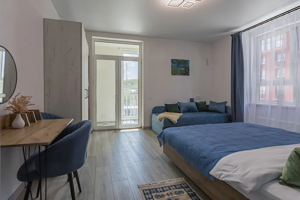 Новая большая квартира на 5 человек в тихом центре