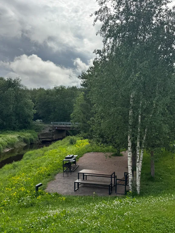 Охта прованс с биокамином и ванной комнатой