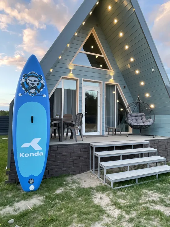 Коттедж Уютные дома аттик А-фрейм у Снетковского озера — Ларионово