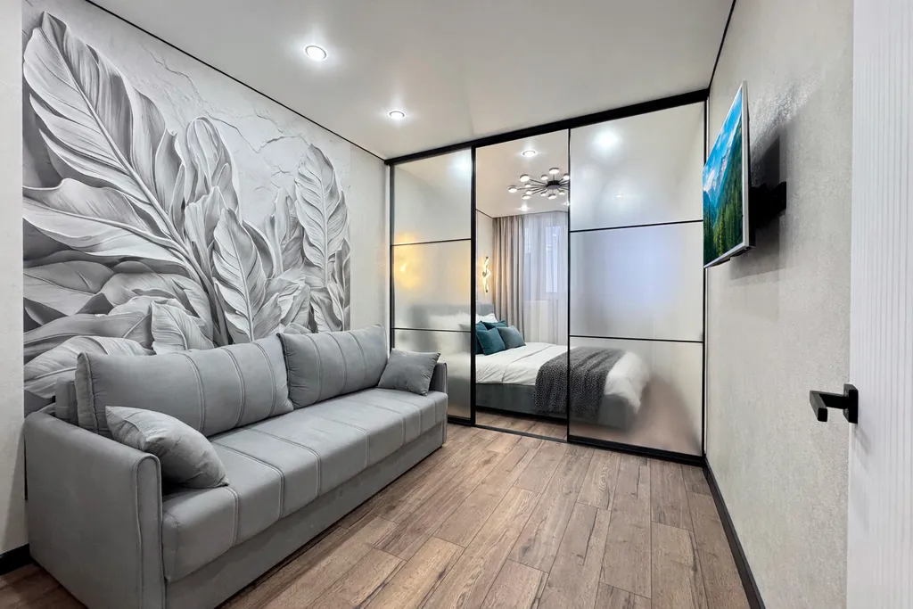 Евродвухкомнатная квартира с дизайнерским ремонтом