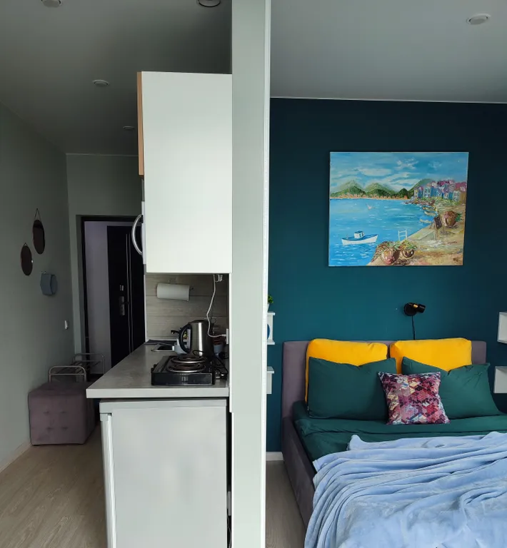 Новая студия с видом на море в Хосте