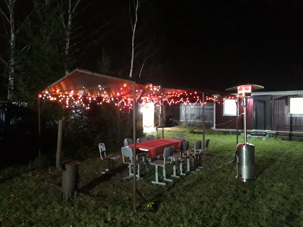 Дом с зоной отдыха на новый год на природе