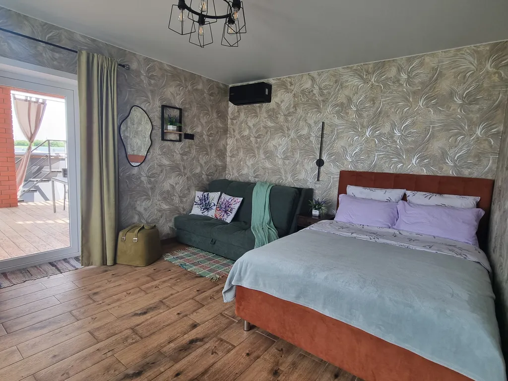 Дом 45m2 — чан, кухня, панорамная баня