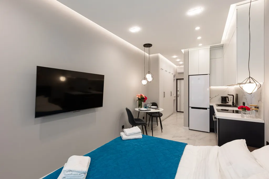 Уютная студия "Морской бриз" с видом на море