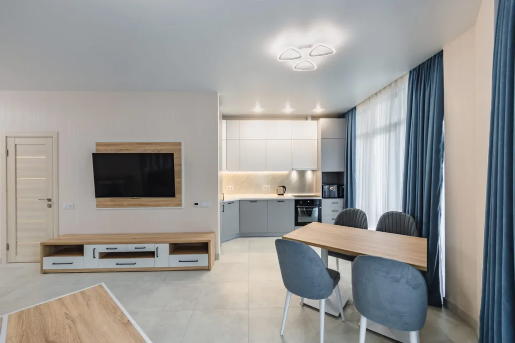 Дизайнерская 1-комнатная квартира в ЖК Дюльбер