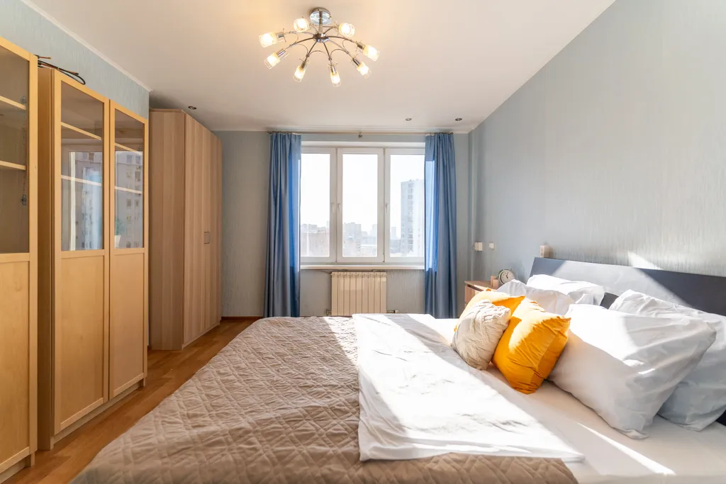 3-комнатная квартира для 5 гостей с балконом