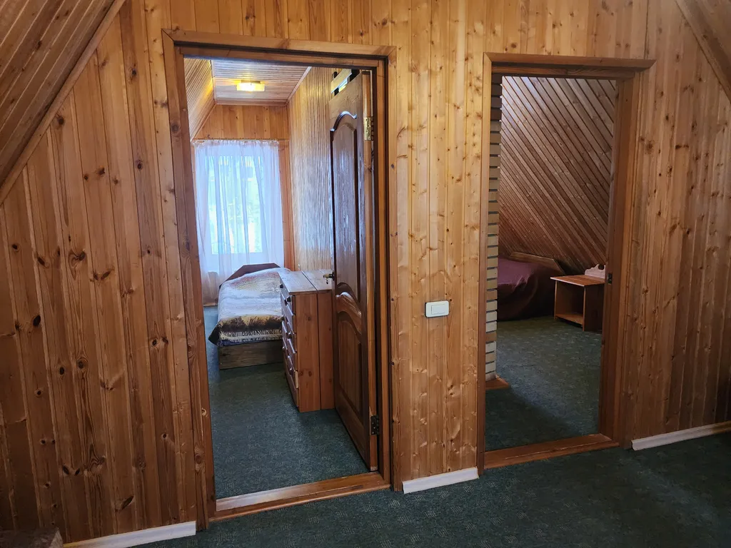 Двухэтажный дом с баней