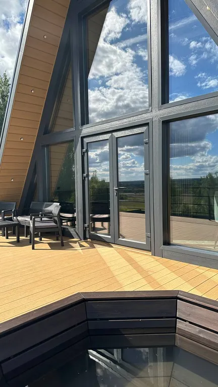 Стильный дом с панорамным видом и банным чаном