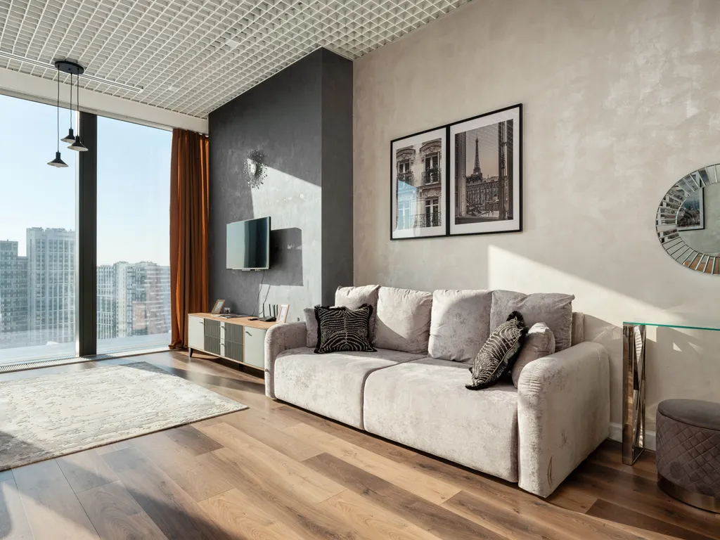 Neva Shedar 28 этаж 51 м2 панорамный вид на город. Шикарный закат.