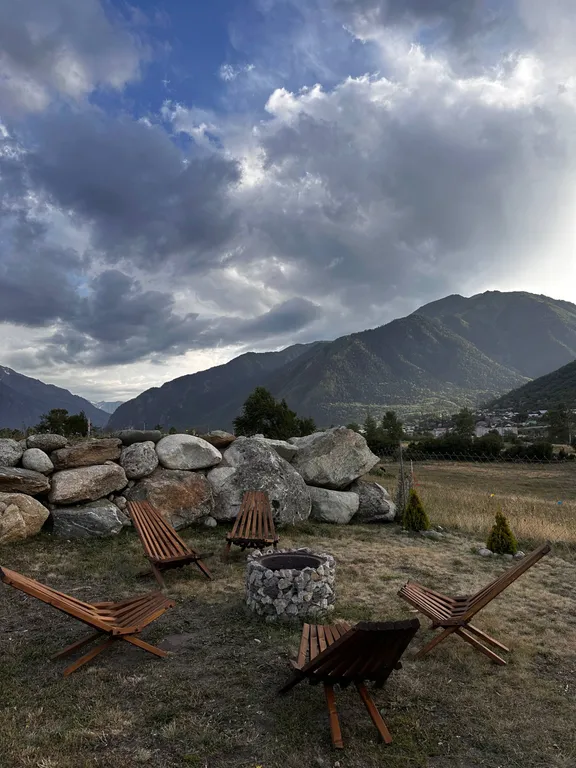 Барнхаус с шикарным видом на горы