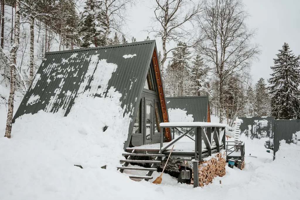 Дом с видом на озеро рядом с Ладожскими шхерами