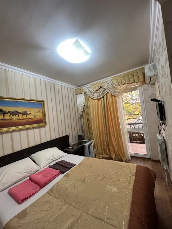 Двухместный номер с балконом , с видом на море и горы