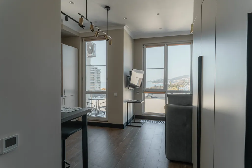 Квартира Квартира Уютная студия с видом на море в ЖК Касабланка — Адлер