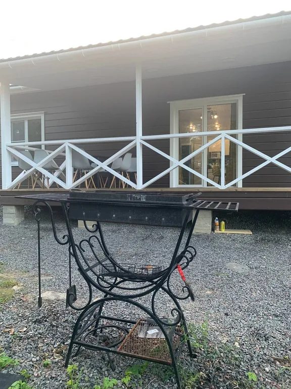 Коттедж с собственным пирсом и террасой на берегу Ладоги