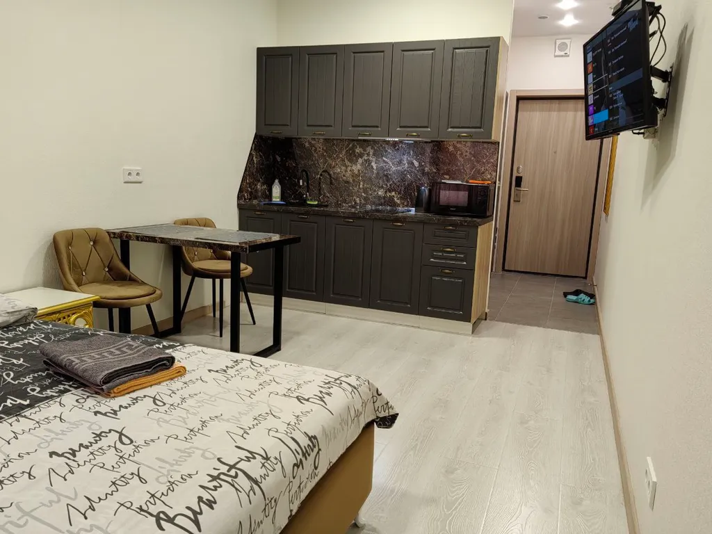 Уютная студия с хорошим ремонтом