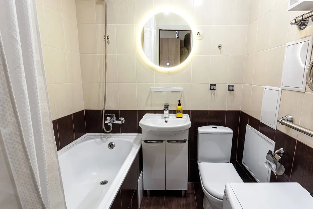 Стильная студия с видом на город в 20 минутах до центра