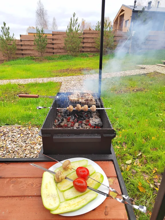 Коттедж Дом Какао с маршмеллоу с кинотеатром на террасе в КП Грин Лаундж — Истра
