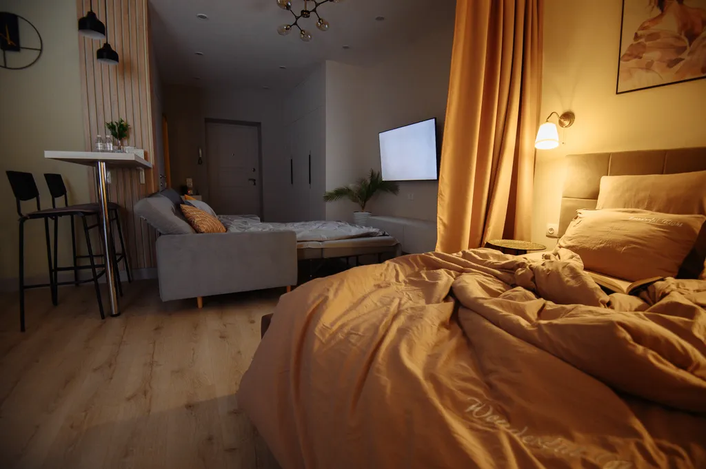 Теплая комфортная студия рядом с парком