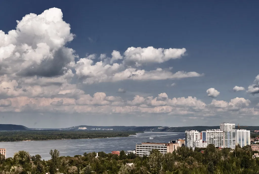 Стильная видовая студия у Волги в ЖК Галактика на 12 этаже