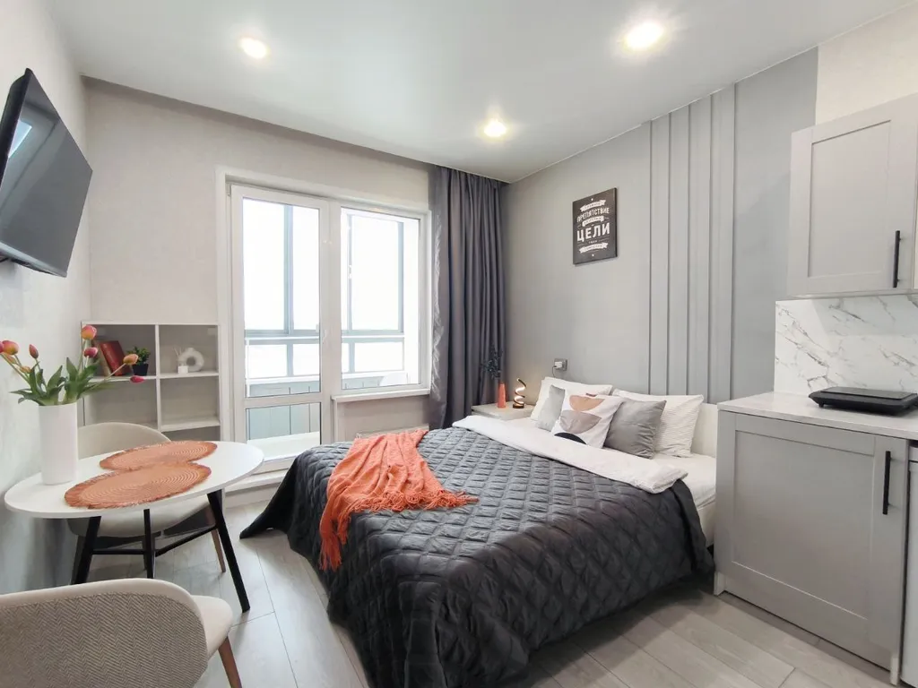 Квартира Уютная светлая студия для двоих — Новосибирск